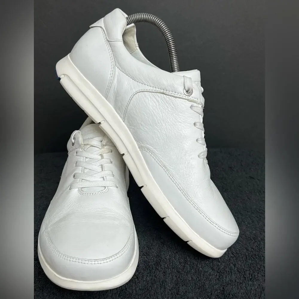 Birkenstock Manitoba Mens White Leather Comfort Shoes Size 41 US 8M CLEAN